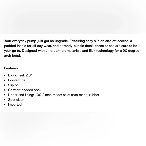 VGUC- Anne Klein ‘Bentley’ Buckle Block Heel Pump - Picture 4 of 13